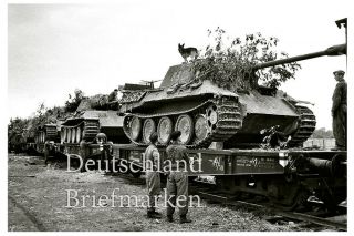 Germany Third Reich 1944 Wehrmacht Waffen Ss Panzer Tank Ww2 Picture Photo