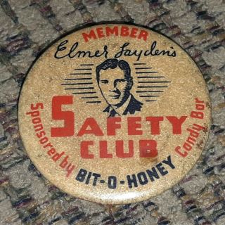 1930s Elmer Layden Notre Dame Football 4 Horsemen Safety Club Pin Bit - O - Honey
