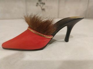 Just The Right Shoe By Raine Heel Red Furry Seduction Miniature