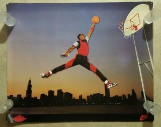 Vintage Nike Jordan Poster Jumpman