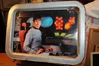 Vintage Star Trek The Motion Picture Spock Metal Folding Tv Tray 1979 Paramount