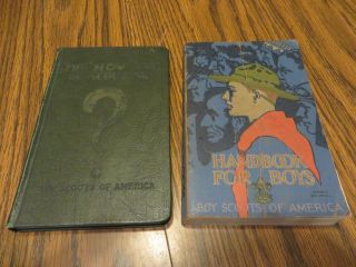1929 Boy Scouts Of America “handbook For Boys” & The " How " Book Of Scouting 1928