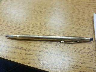 Vintage Cross Pen Gold Filled 1/20 10kt Made In Usa Mechanical Pen