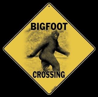 Bigfoot Aluminum Crossing Sign,  12 " On Sides,  16 " On Diagonal
