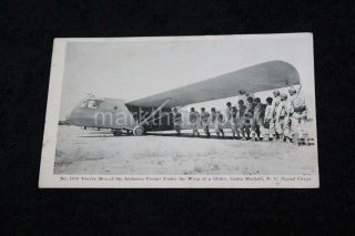 Wwii 12 Airborne Troops Boarding Glider At Camp Mackall Nc Signal Corps Postcard