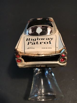 1959 Ford Police Highway Patrol Broderick Crawford Japanese Tin MS Toys Vintage 3