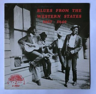 V/a Blues From The Western States 1927 - 1949 Lp Yazoo L - 1032 Us 1972 M