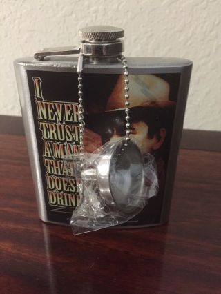 7 oz Jack Daniels stainless steal hip flask shipped from U.  S.  A. 2