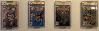 Wolverine Mini Series 1 - 4 Cgc 9.  8 Ss Signature Series Chris Claremont