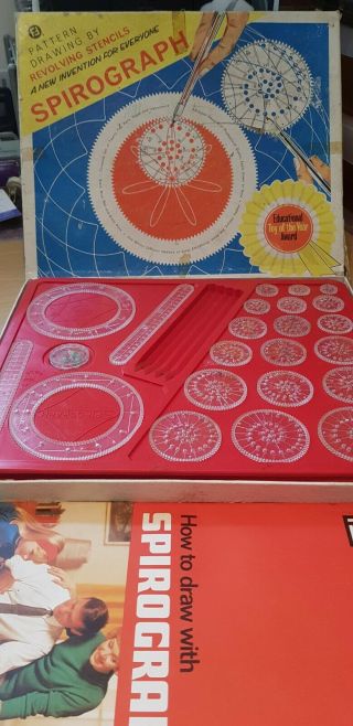 Vintage Denys Fisher Spirograph 1960s Drawing Set - Complete - Without Pens