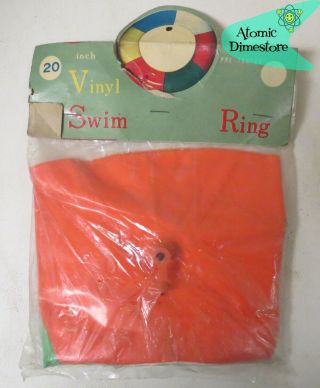 Vintage 1960s Inflatable Toy Swim Ring 20 " Mip