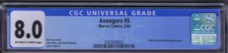 Avengers 5 Marvel 1964 CGC 8.  0 3
