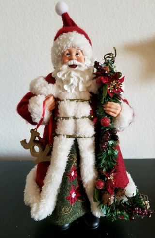 Santa Claus Doll,  13 Inches Tall X 7 Inches Wide,  Christmas Decoration