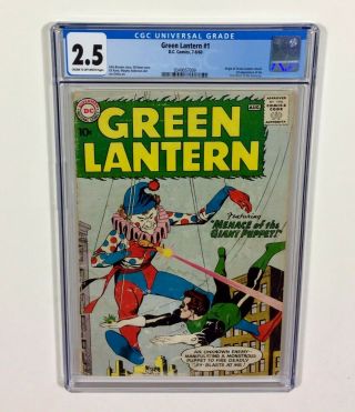 Green Lantern 1 Cgc 2.  5 1960
