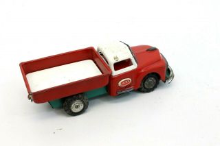 Vintage Tin Friction Litho Red Truck Japan Sss Line Mar M45
