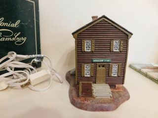 Colonial Williamsburg Lang & Wise Nicolson Store Mib Lighted House Shop 20489705