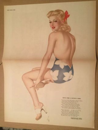 Esquire,  Vargas Pinup Girl “song For A Lonely Girl”