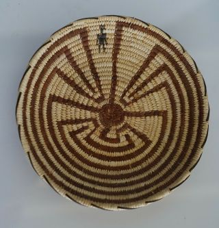 Vintage Handwoven Indian Basket Papago Tohono O 