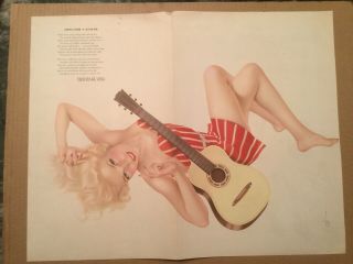 Esquire,  Vargas Pinup Girl “song For A Guitar,  ”