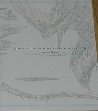 Monster Hunter World Iceborne Art Book Monster Designs Hard Cover Book