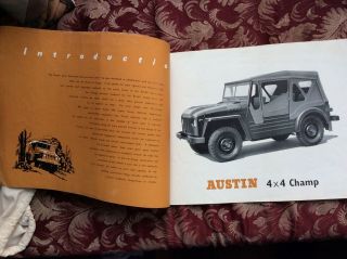 Austin Champ 4x4 Promotion Brochure