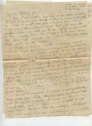 World War Ii Wwii Love Letter Army Soldier Philippines Martinsburg West Virginia