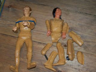 Vintage Marx Johnny West & Chief Cherokee Action Figures