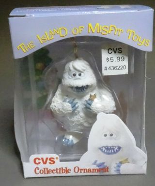 Cvs Rudolph Island Of Misfit Toys Ornament 1999 Bumble Abominable Snowman Mib