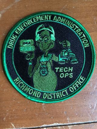 Drug Enforcement Administration Dea Tech Ops Richmond Dis Office Police Patch