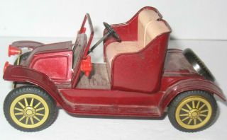 Vintage Tin Litho Friction Antique Toy Car Metal Made In Japan