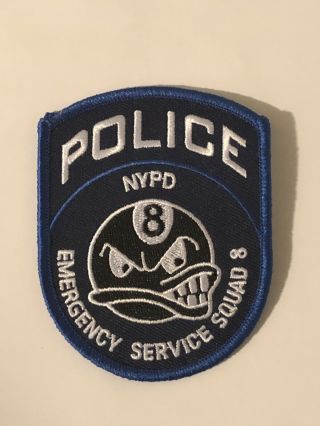 Nypd York City Police Department Esu Emergency Service Squad 8 Patch.