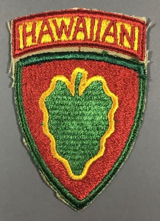 Wwii Army 24th Infantry Division Patch Cut Edges No Glow