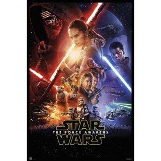 The Force Awakens Movie Poster - Star Wars Vii Cast Full Size 24x36 Print