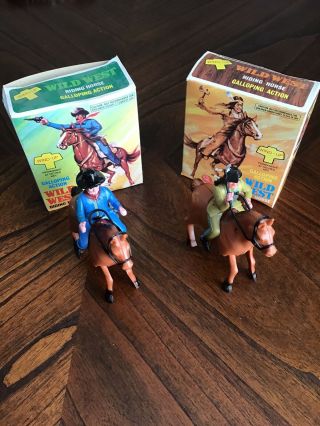 Wind - Up Galloping Action Wild West Riding Horse Toys