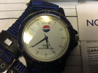 Vintage Rare Pepsi Cola Watch With Bands In Collectable Tin