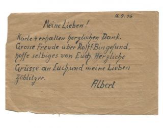 WW2 GERMAN PRISONER OF WAR POW POST CARD MAILED RUSSIAN IN GERMAN 2