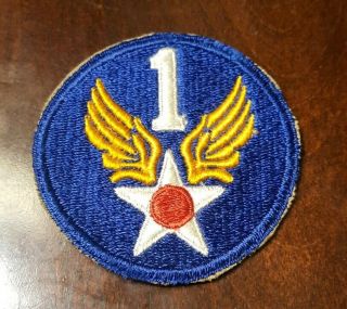 Ww2 U.  S.  Army Air Forces 1st Air Force Uniform Patch,