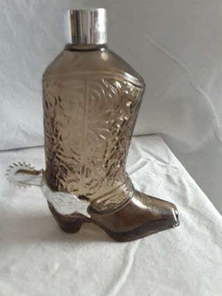 Vintage Avon Cowboy Boot With Spur Cologne Bottle