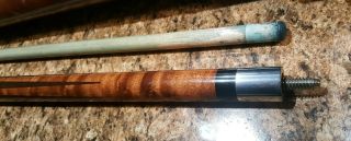 Vintage 80s 90s Joss Pool Cue Stick Pearl Inlay 314 Shaft Leather INSTOKE CASE 2