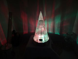 Crystal Christmas Tree 24 Full Lead Twinkling Colored Lights American Crystal