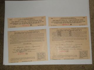 World War Ii (ww2) War Ration Book No.  2 & 3 With Stamps