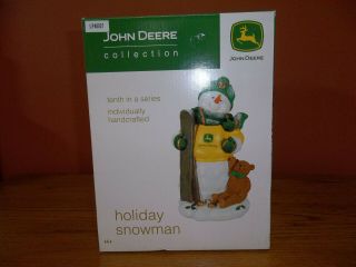 John Deere Holiday Snowman 10th In A Series Speccast Collectibles Jdm 256