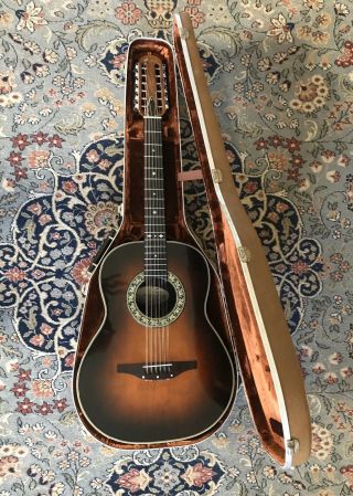 Vintage Ovation 12 String Guitar 1115 - 1 W/ohsc Made I/t Usa