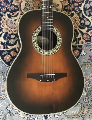 Vintage Ovation 12 String Guitar 1115 - 1 w/OHSC Made i/t USA 2