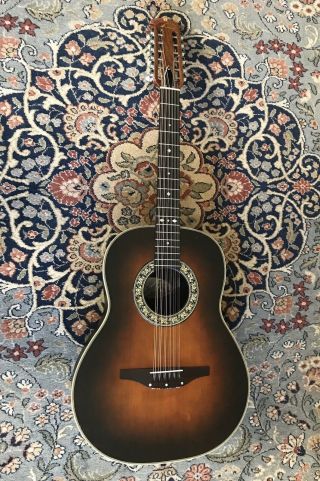 Vintage Ovation 12 String Guitar 1115 - 1 w/OHSC Made i/t USA 3