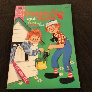 Vintage Whitman Raggedy Ann And Andy Paint And Color Coloring Book