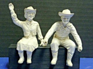 Roy Rogers And Dale Evans Figures For Chuck Wagon Set Ideal Toys