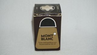 Vintage Montblanc Black Fountain Pen Ink With Supercleaner Sc21 Made In Germany