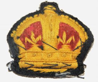 OBSOLETE NWMP RNWMP 1900 ' s WW1 Mounted Police Kings Crown sleeve padded badge 2
