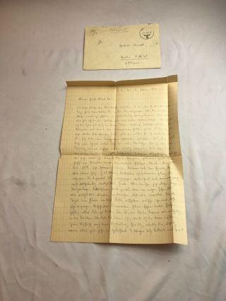 Wwii Ww2 German Feldpost Letter,  Wehrmacht,  Luftwaffe,  E 86